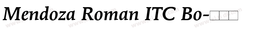 Mendoza Roman ITC Bo字体转换